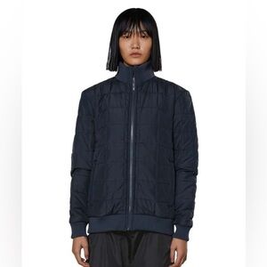 RAINS Liner High Neck Jacket Black Unisex NWT